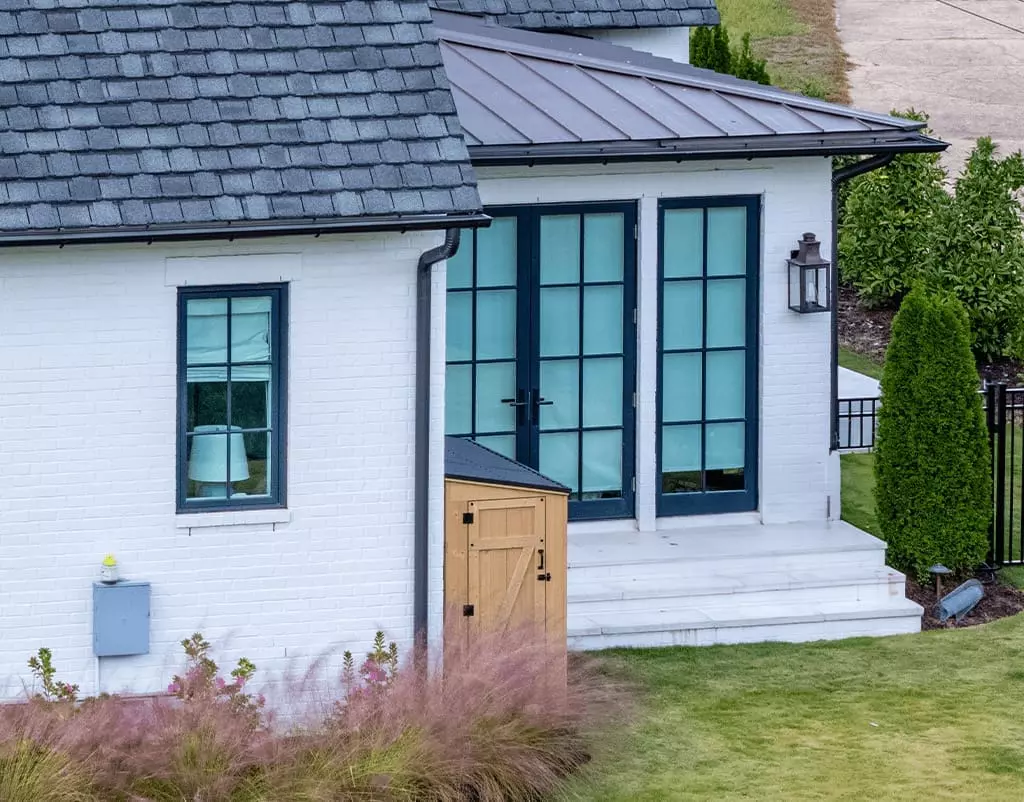 house with gutter