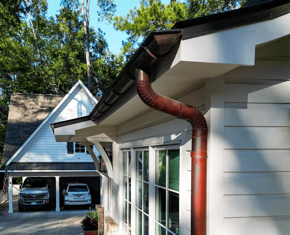 gutter on house
