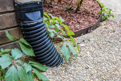 underground drainage from downspout