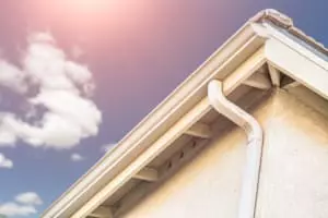 white seamless gutters