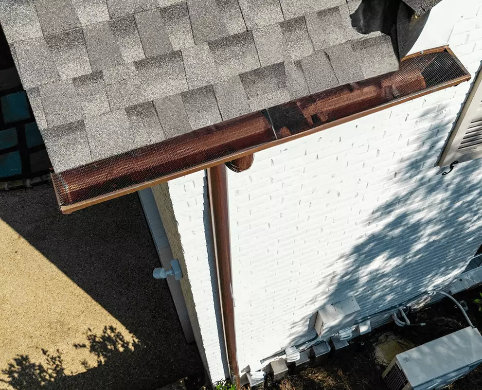 gutter on house