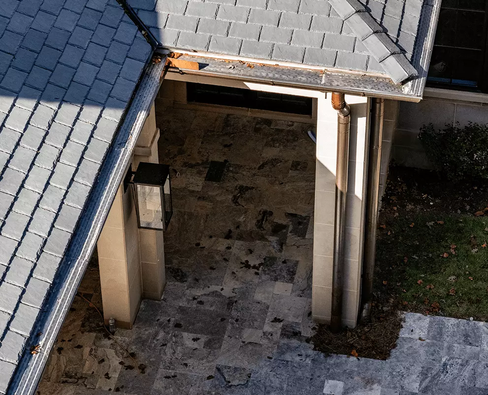 gutter on house